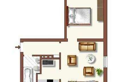 Wohnung Duisburg Huckingen - 2 Zimmer, 41 m&sup2;, 409&euro; | Angebot:26306699