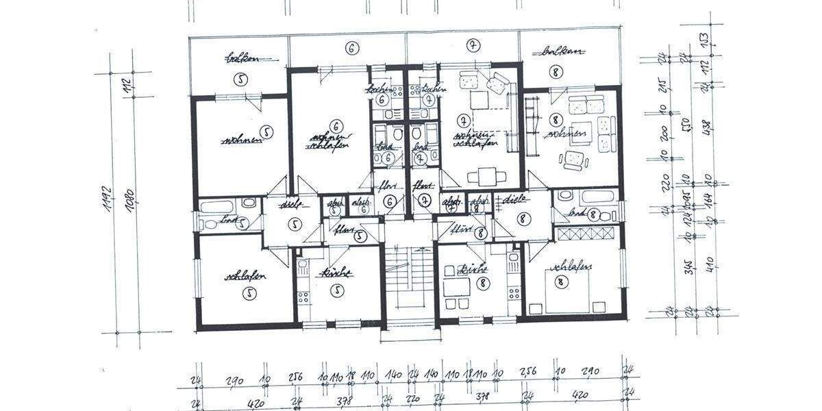 Etagenwohnung Oberhausen Styrum - 2 Zimmer, 63 m&sup2;, 130.000&euro; | Angebot:25879529