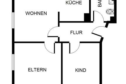 Wohnung Gelsenkirchen Scholven - 3 Zimmer, 54 m&sup2;, 399&euro; | Angebot:21389762