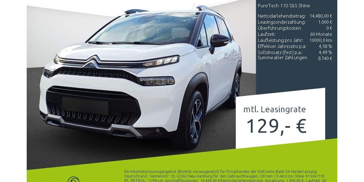 Citroen C3 Aircross 16.332 km 14.949 &euro; Borken 46325