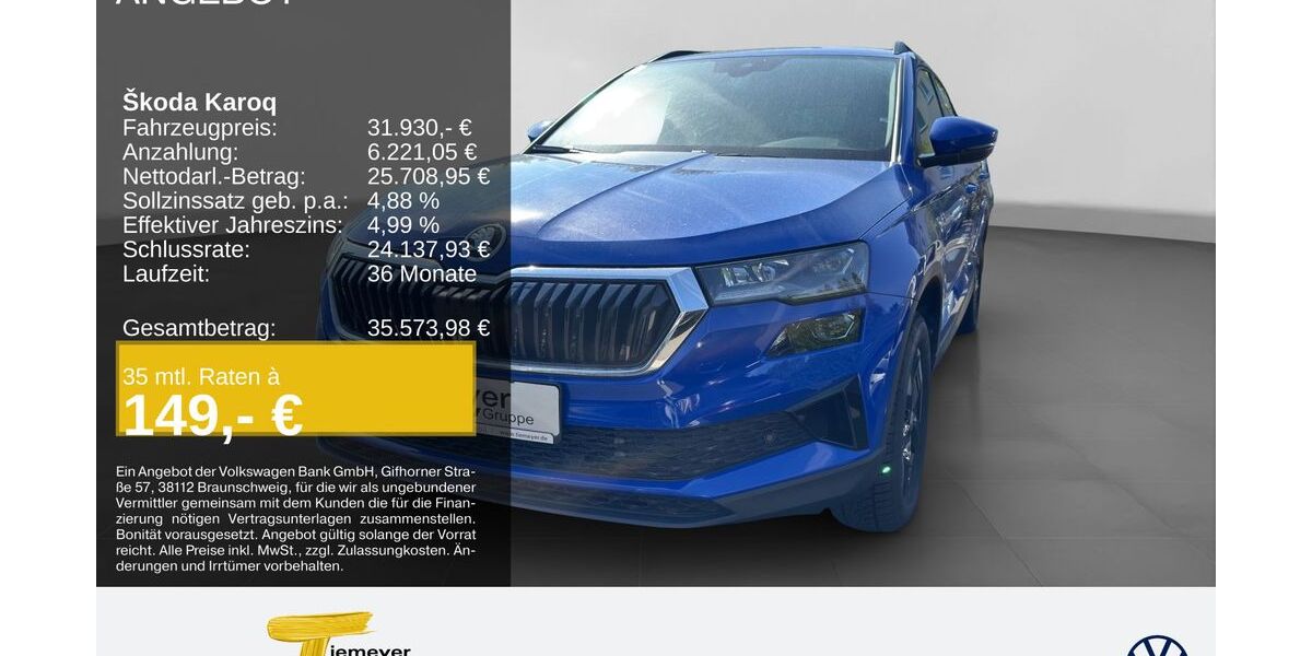 Skoda Karoq 7.610 km 29.110 &euro; Oberhausen 46047