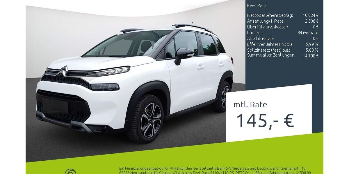 Citroen C3 Aircross 43.279 km 12.530 &euro; Borken 46325