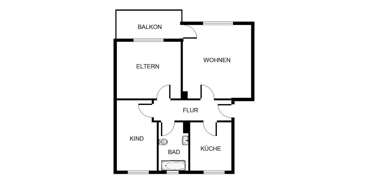 Etagenwohnung Gelsenkirchen Hassel - 3 Zimmer, 63 m&sup2;, 439&euro; | Angebot:26238819