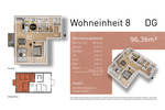 Etagenwohnung Dülmen - 2 Zimmer, 53 m&sup2;, 231.650&euro; | Angebot:25695381