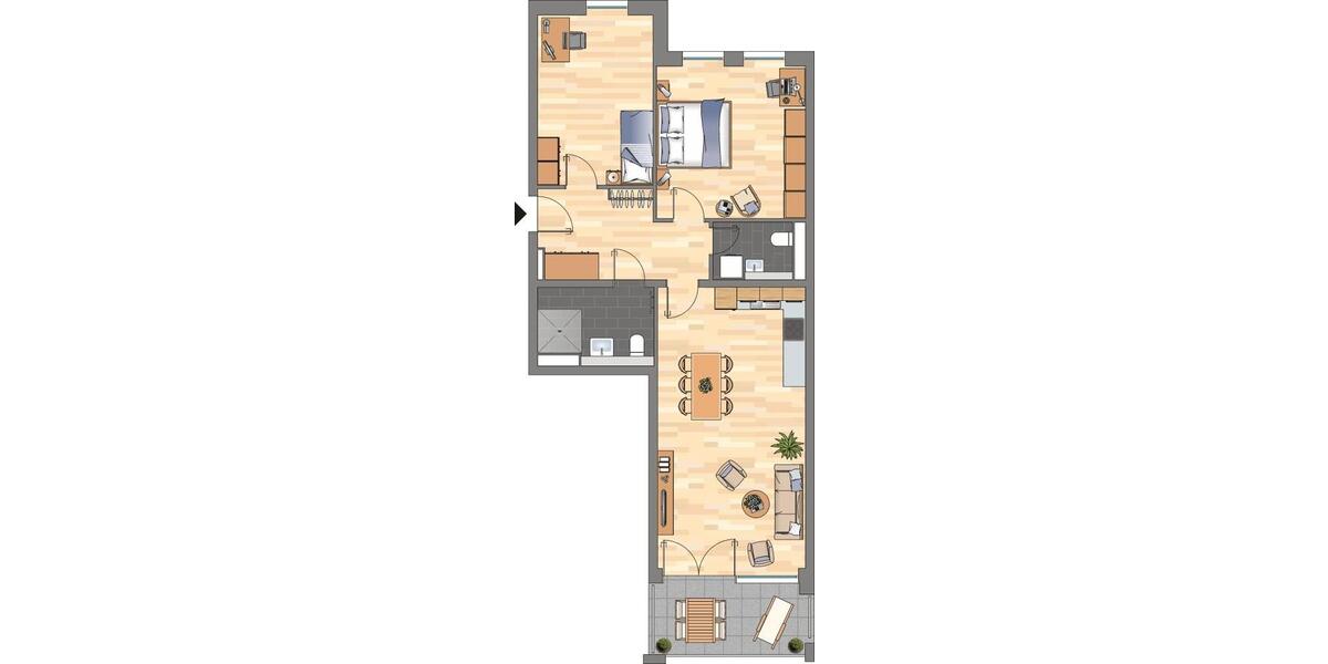 Erdgeschoßwohnung Essen Südviertel - 3 Zimmer, 86 m&sup2;, 1.079&euro; | Angebot:26302218