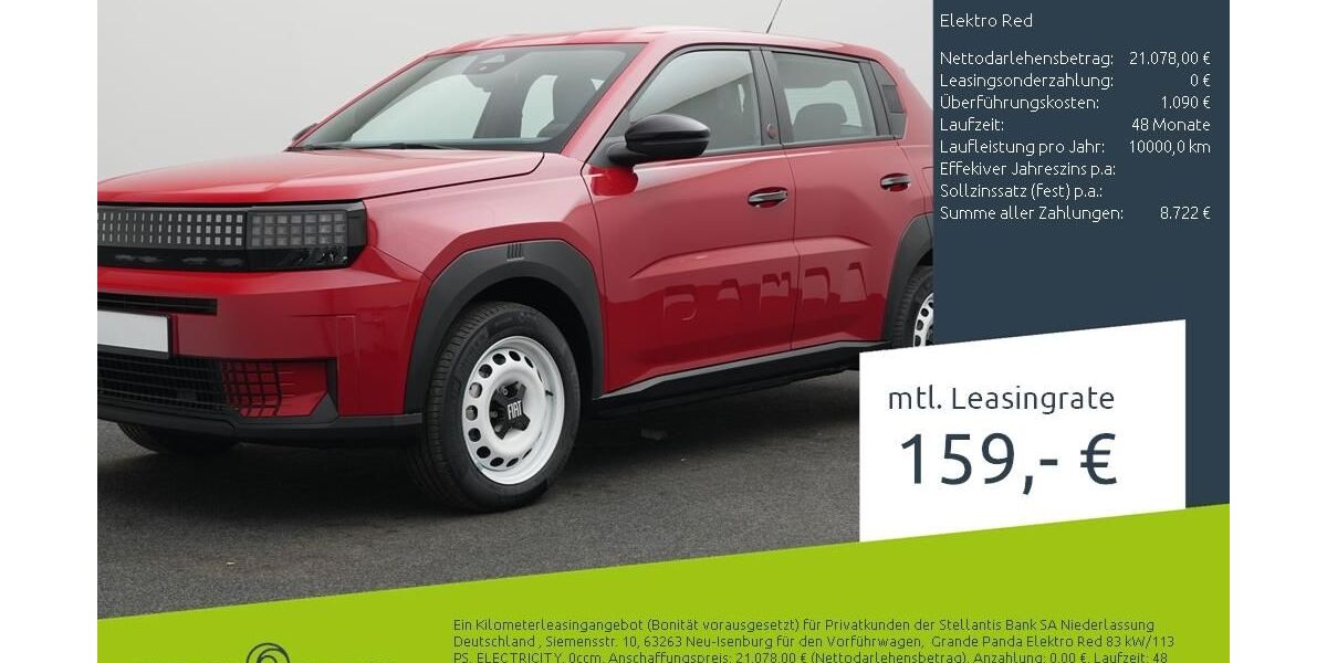 Fiat Grande Panda 2.500 km 19.450 &euro; Borken 46325