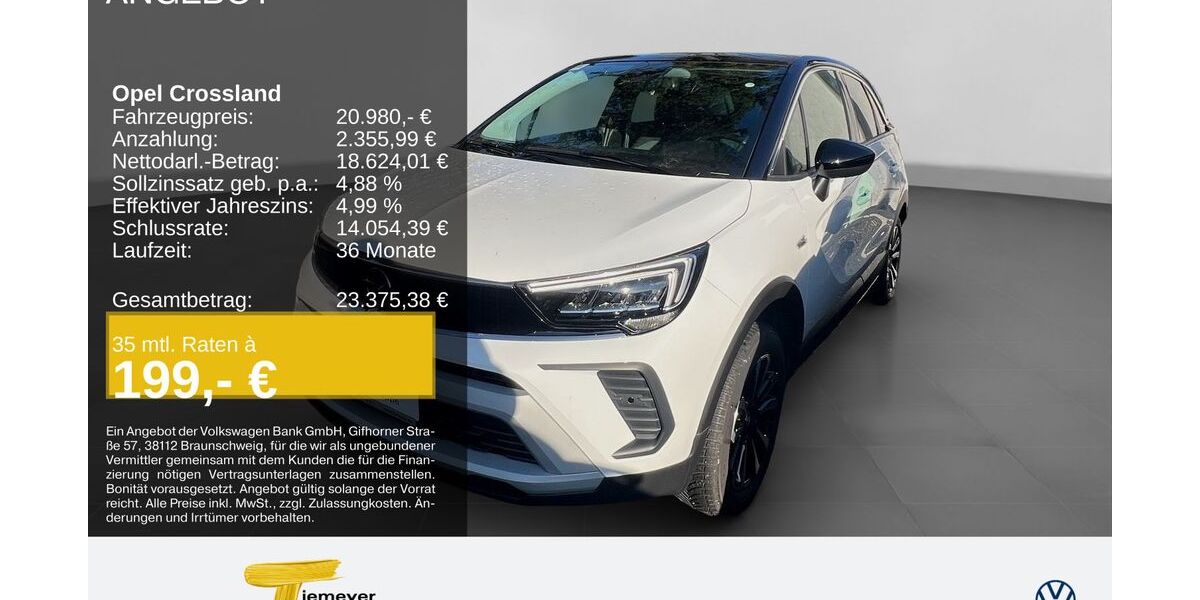 Opel Crossland (X) 4.206 km 20.460 &euro; Recklinghausen 45663