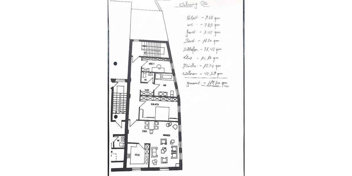 Dachgeschoßwohnung Recklinghausen Hillerheide - 3.5 Zimmer, 115 m&sup2;, 748&euro; | Angebot:26013847