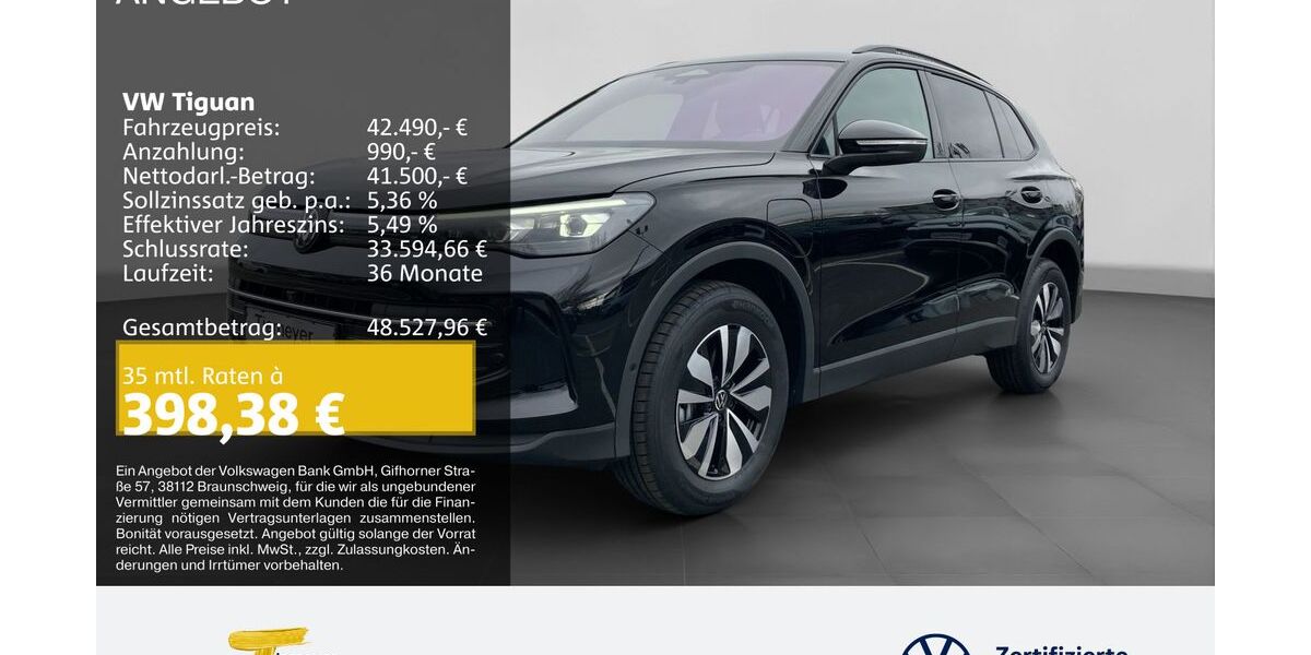 VW Tiguan 4.900 km 41.670 &euro; Dorsten 46282