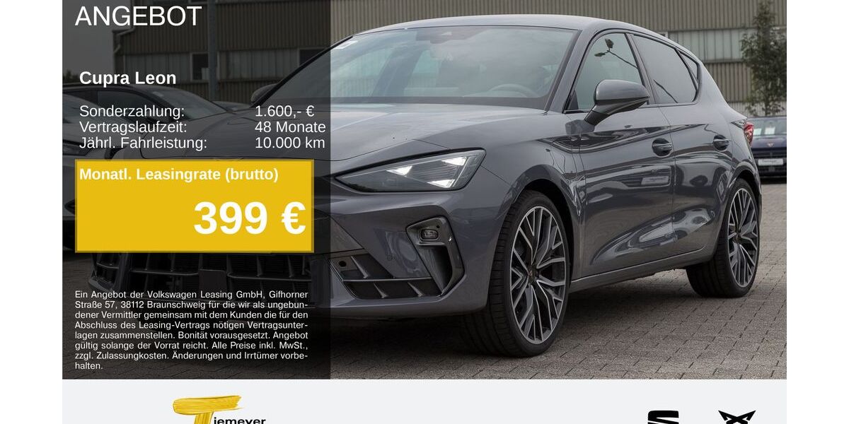 Cupra Leon 6.299 km 36.360 &euro; Recklinghausen 45663