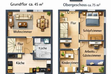 Wohnung Herne Sodingen - 4 Zimmer, 116 m&sup2;, 1.200&euro; | Angebot:25399353