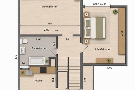 Wohnung Castrop-Rauxel Deinighausen - 2.5 Zimmer, 74 m&sup2;, 248.000&euro; | Angebot:27295634