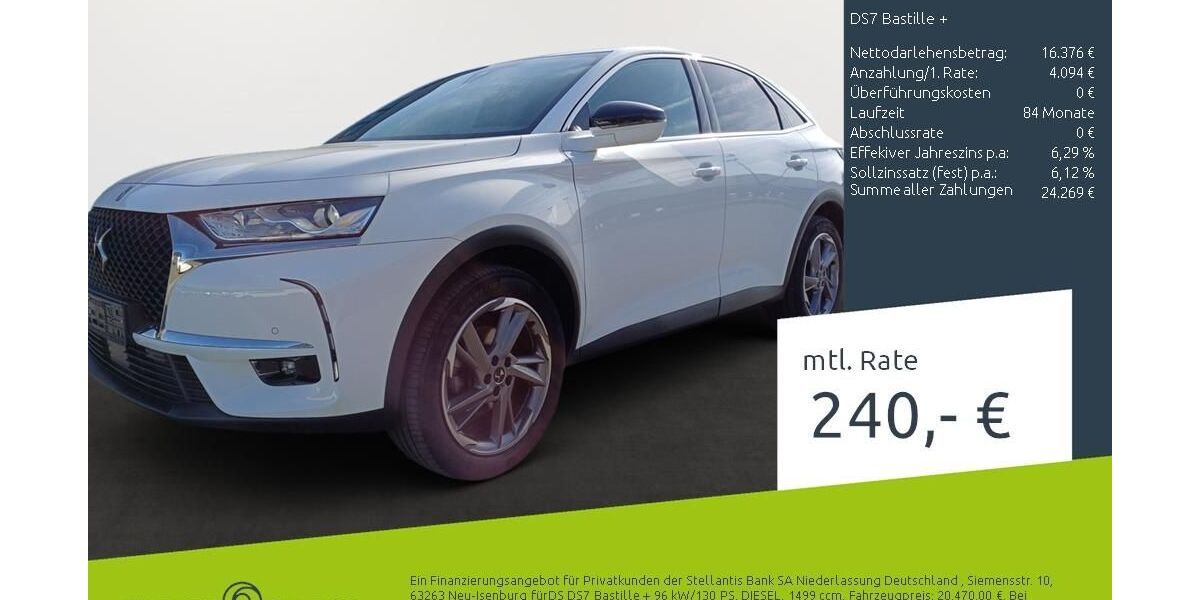 DS Automobiles DS7 (Crossback) 61.627 km 19.940 &euro; Borken 46325