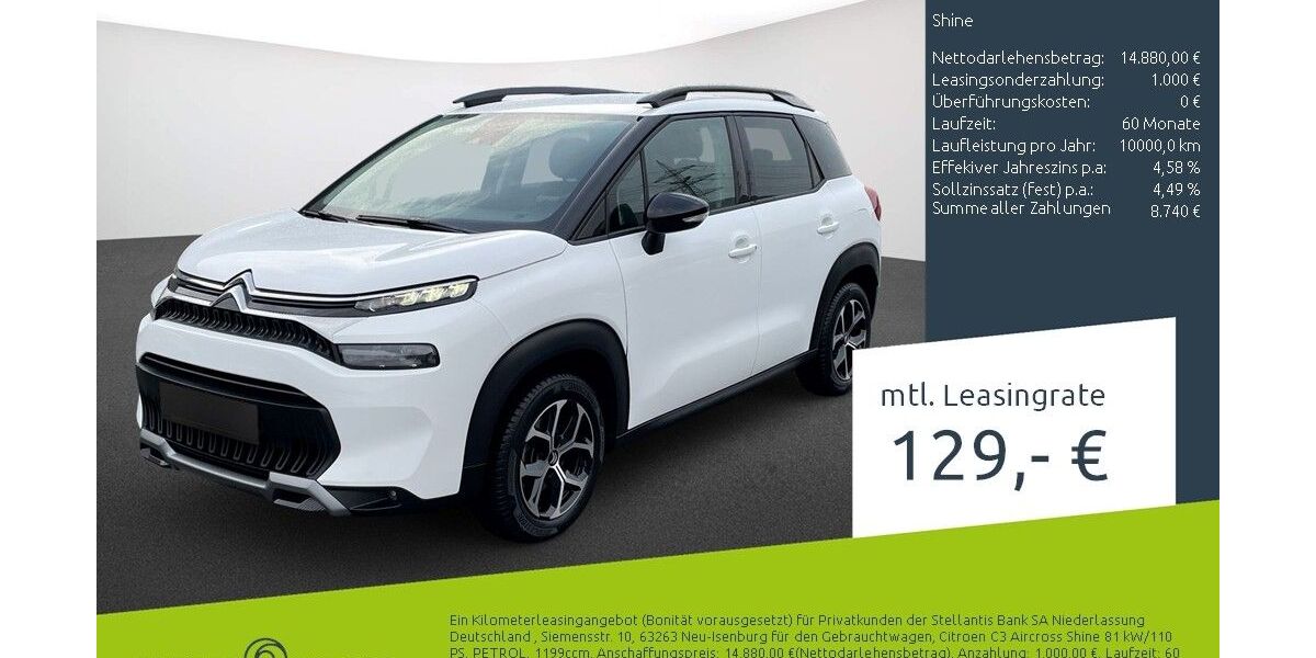 Citroen C3 Aircross 15.413 km 12.630 &euro; Borken 46325