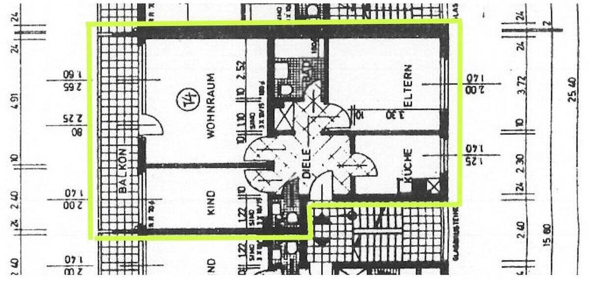 Etagenwohnung Bochum Wiemelhausen - 3 Zimmer, 80 m&sup2;, 325.000&euro; | Angebot:26222009