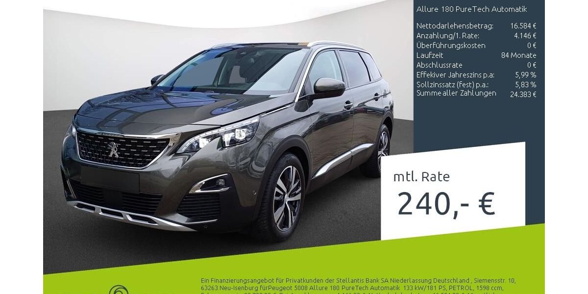 Peugeot 5008 60.952 km 20.360 &euro; Borken 46325