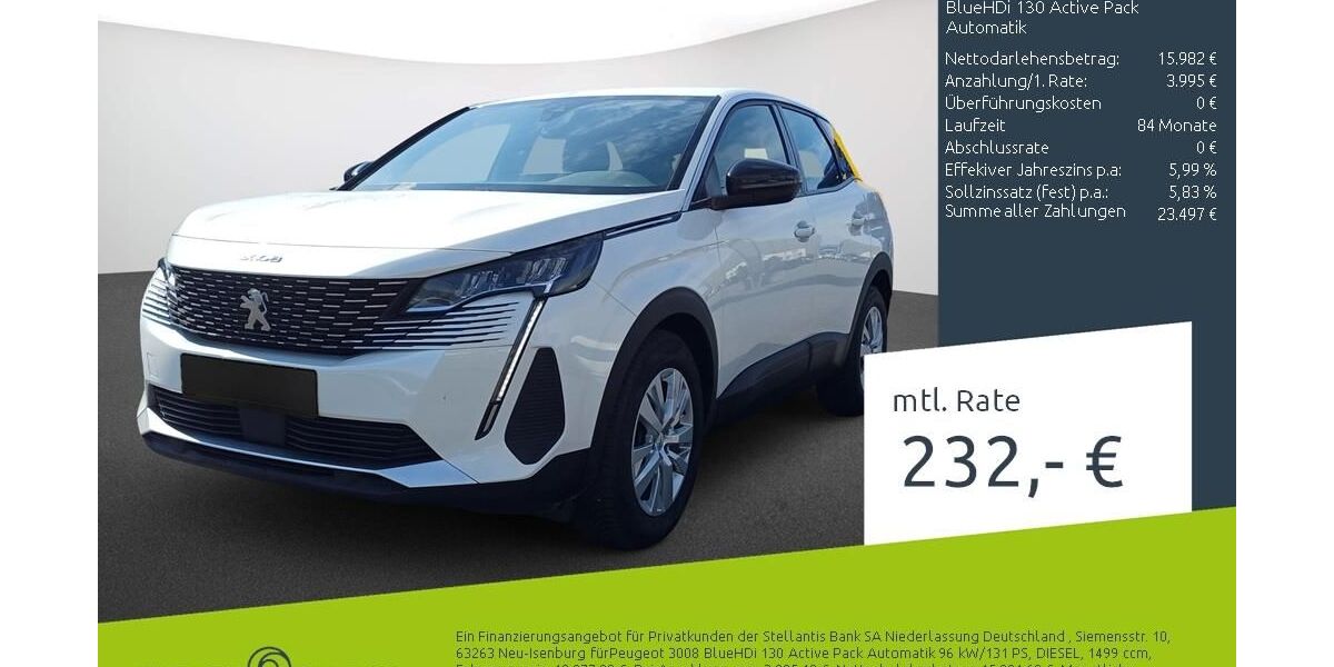 Peugeot 3008 64.653 km 19.839 &euro; Dülmen 48249