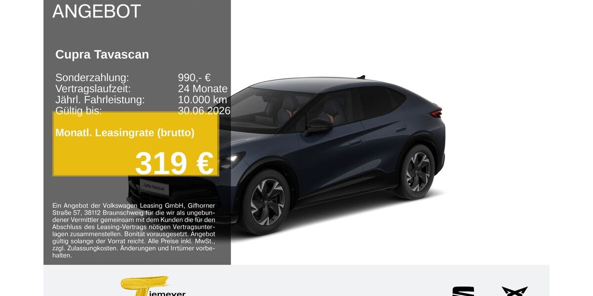Cupra Tavascan 10.117 km 41.330 &euro; Duisburg 47059