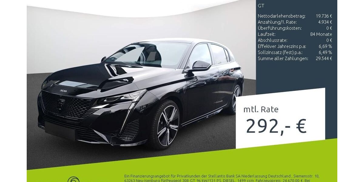Peugeot 308 66.949 km 24.320 &euro; Dülmen 48249