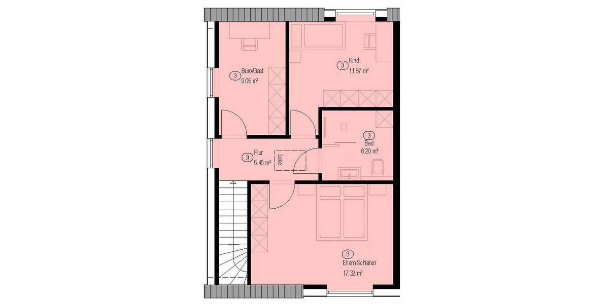 Reihenendhaus Borken Weseke - 4 Zimmer, 101 m&sup2;, 401.200&euro; | Angebot:25707863