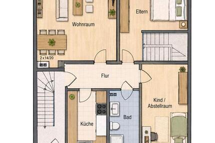 Wohnung Oberhausen Osterfeld - 3.5 Zimmer, 69 m&sup2;, 700&euro; | Angebot:26286826