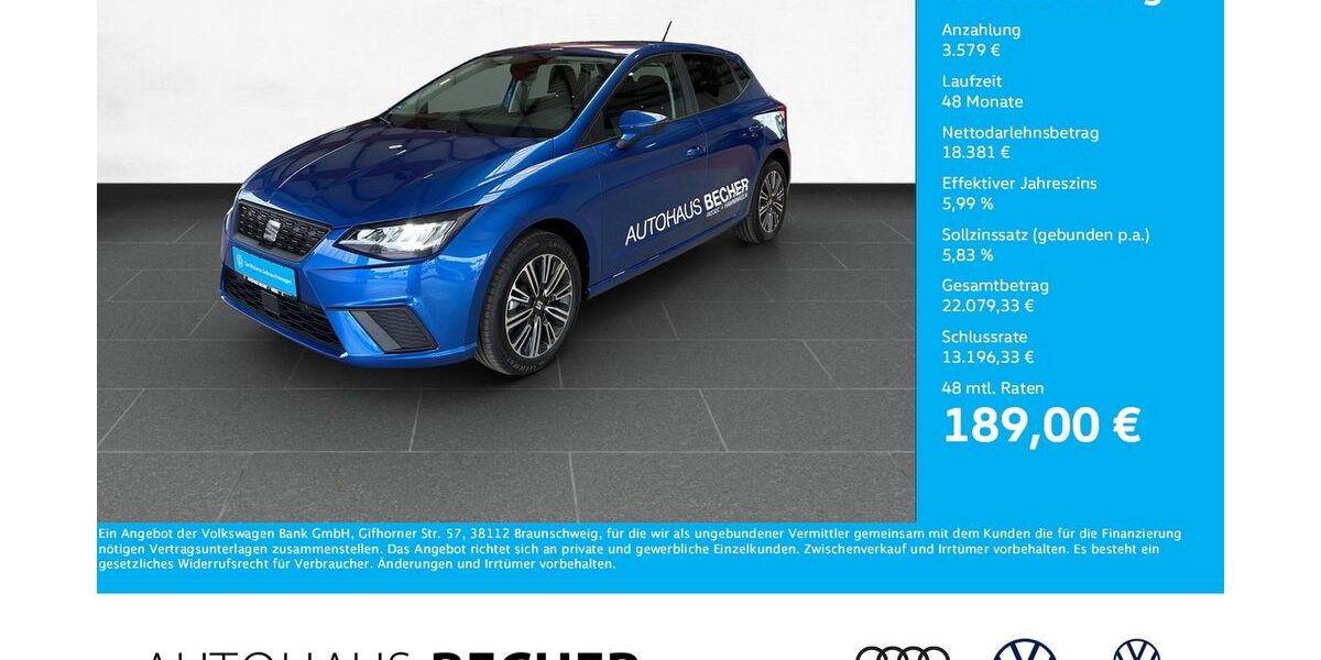 Seat Ibiza 10.500 km 21.960 &euro; Wesel 46485