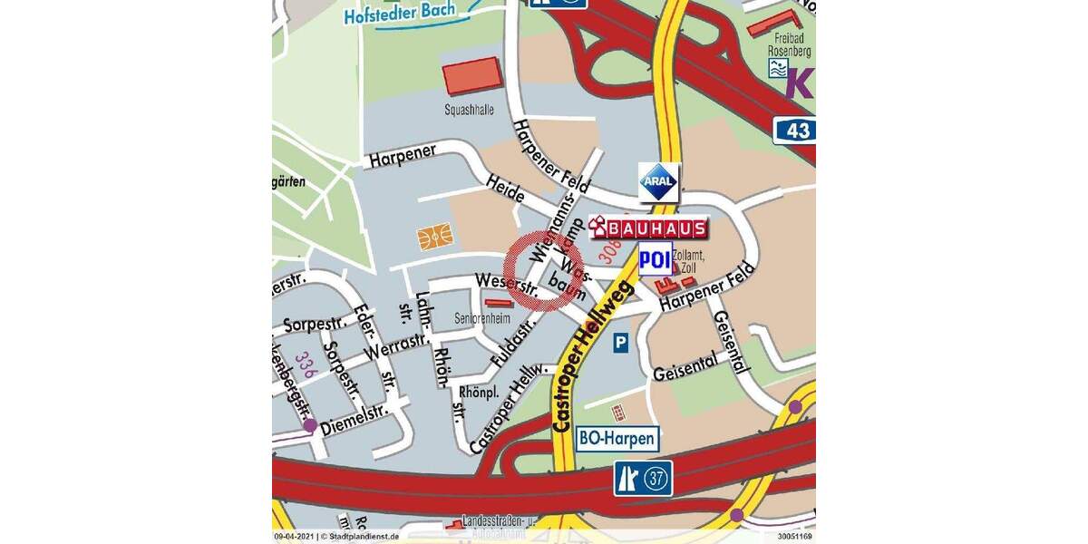 Etagenwohnung Bochum Harpen - 4 Zimmer, 82 m&sup2;, 171.000&euro; | Angebot:25663250