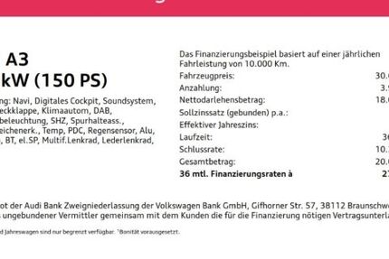 Audi A3 63.394 km 21.980 &euro; Mülheim 45478