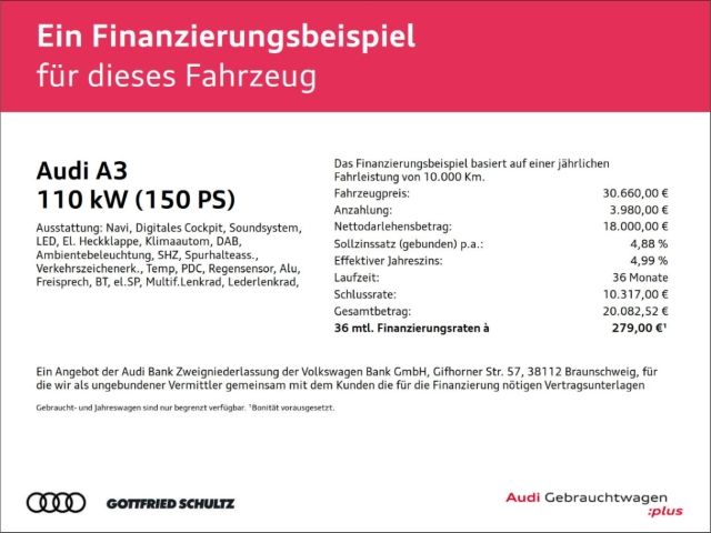 Audi A3 63.394 km 21.980 &euro; Mülheim 45478