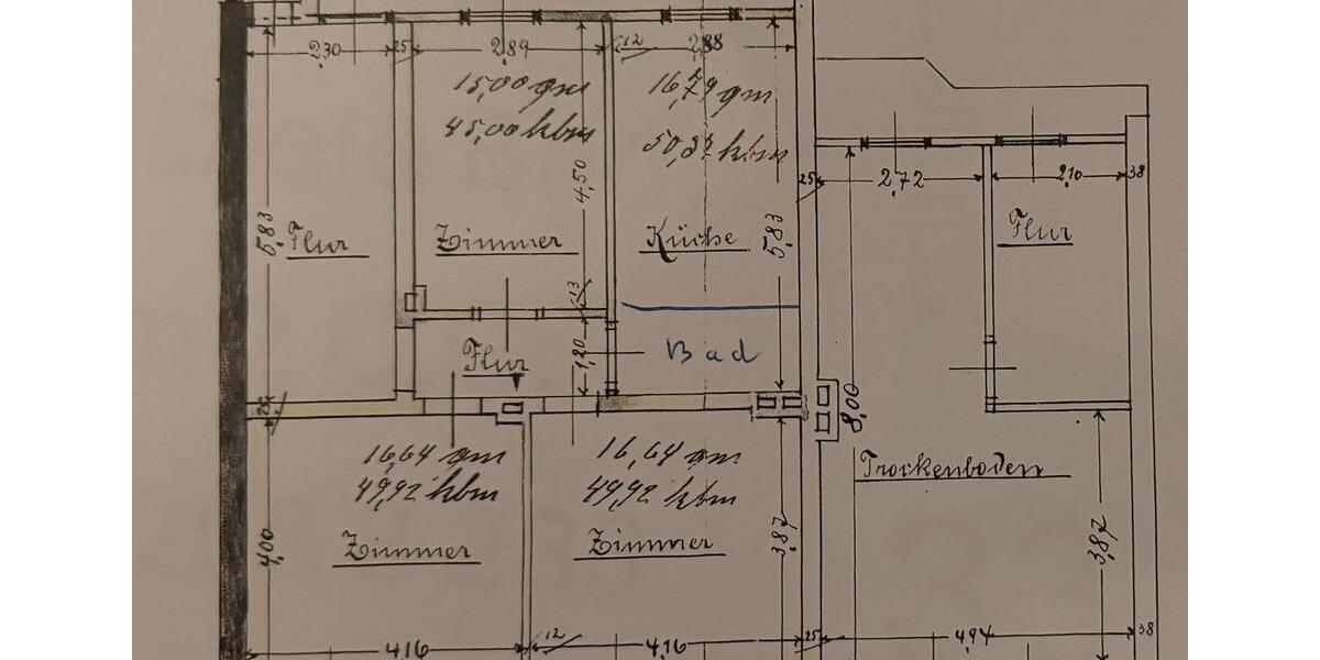 Etagenwohnung Dinslaken - 3 Zimmer, 68 m&sup2;, 840&euro; | Angebot:26291775