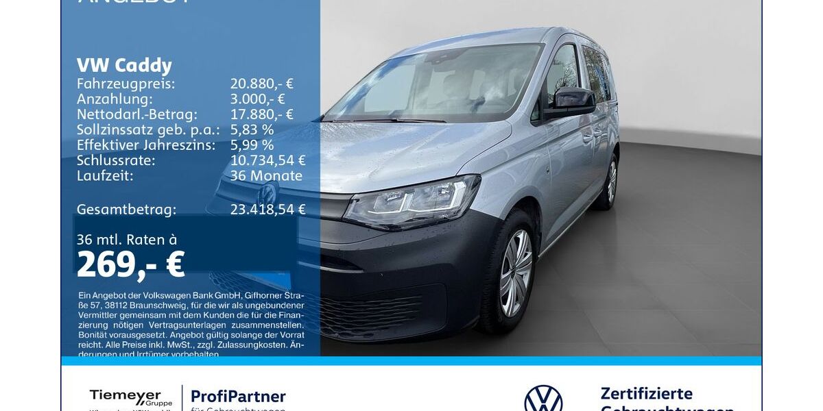 VW Caddy 68.759 km 20.440 &euro; Recklinghausen 45663