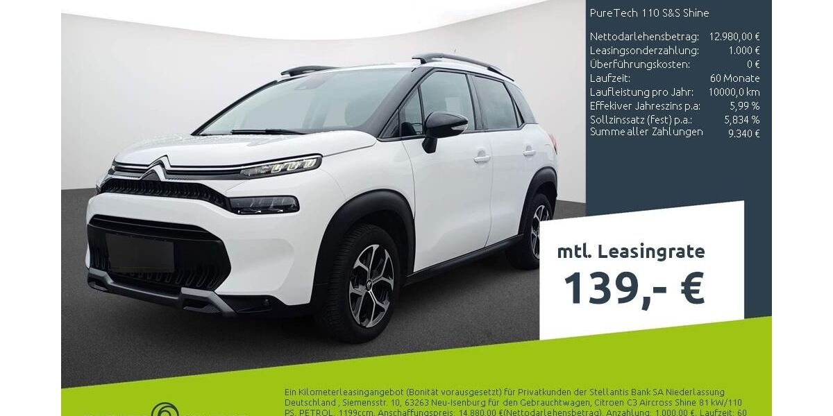 Citroen C3 Aircross 15.129 km 13.489 &euro; Borken 46325