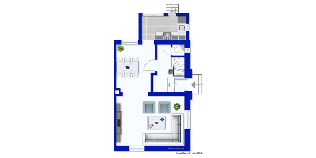 Reihenendhaus Essen Huttrop - 4 Zimmer, 96 m&sup2;, 300.000&euro; | Angebot:26205732