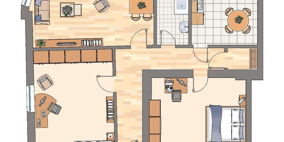 Etagenwohnung Herne Börnig - 3 Zimmer, 95 m&sup2;, 719&euro; | Angebot:26098505