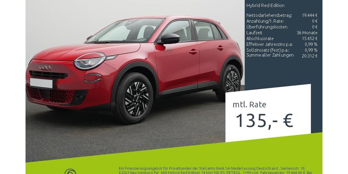 Fiat 600 3.731 km 18.980 &euro; Dülmen 48249