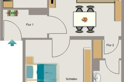 Wohnung Mülheim an der Ruhr Heißen - 2.5 Zimmer, 41 m&sup2;, 516&euro; | Angebot:26329895