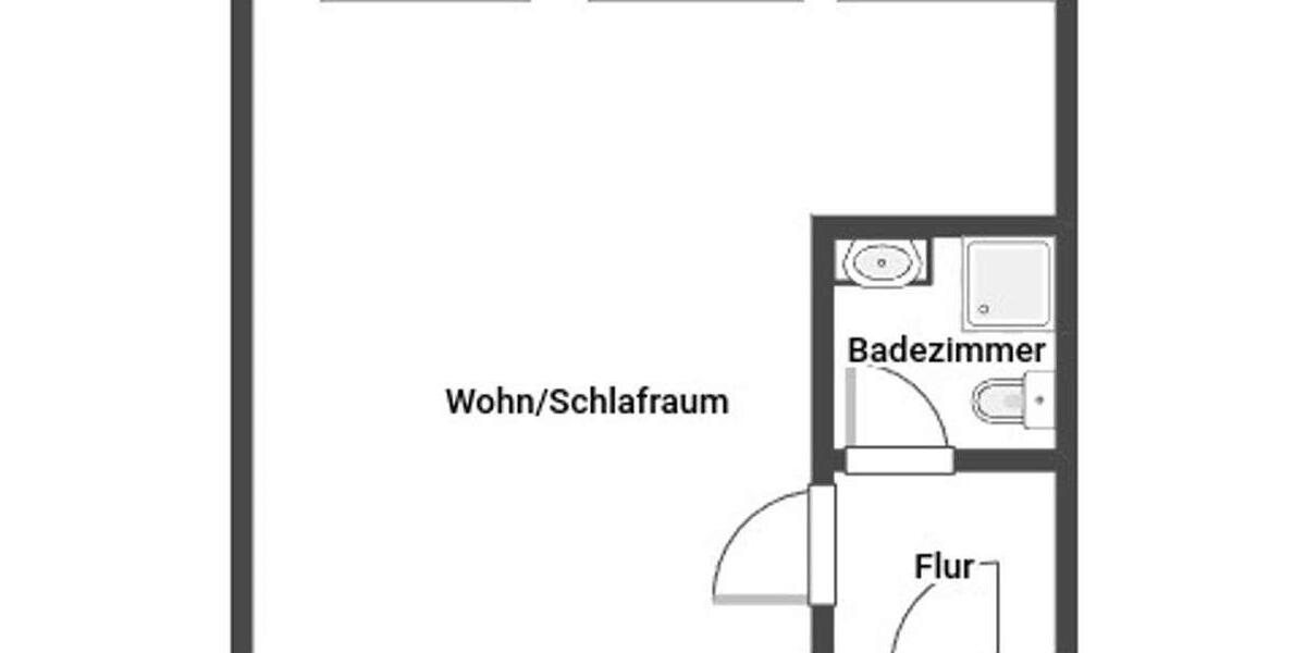 Etagenwohnung Oberhausen Biefang - 1 Zimmer, 32 m&sup2;, 500&euro; | Angebot:25365410