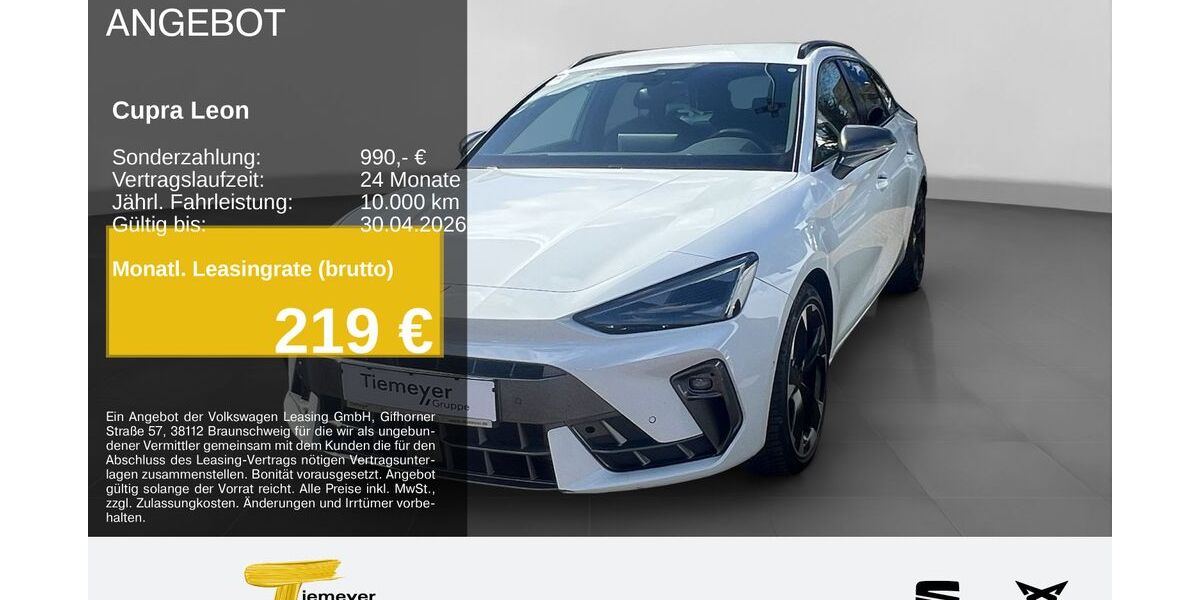 Cupra Leon 16.124 km 31.990 &euro; Recklinghausen 45663