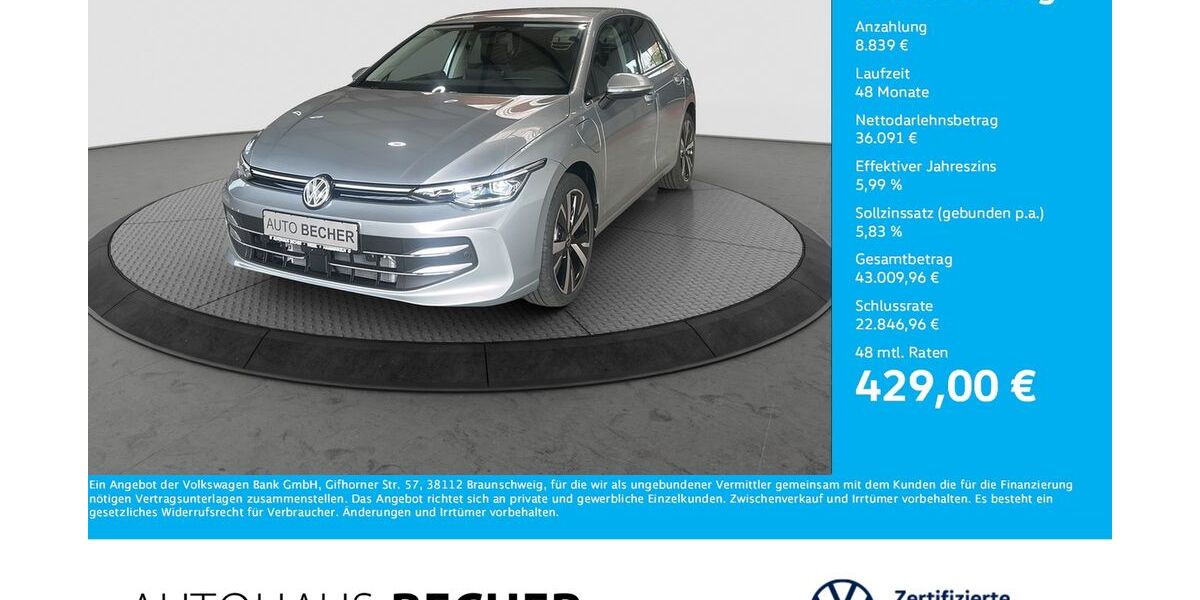 VW Golf 6.500 km 43.960 &euro; Wesel 46485