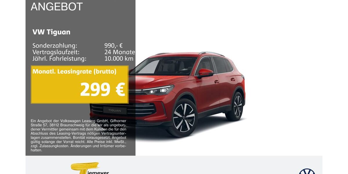 VW Tiguan 14.268 km 37.060 &euro; Dorsten 46282
