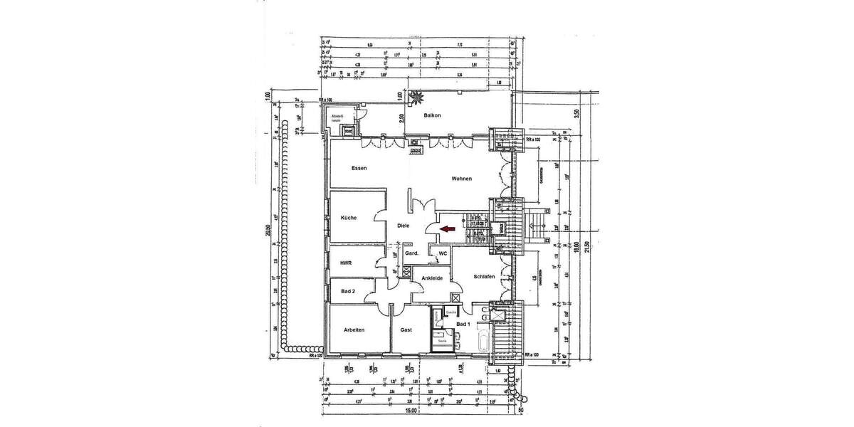 Etagenwohnung Essen Burgaltendorf - 5 Zimmer, 214 m&sup2;, 890.000&euro; | Angebot:25726328