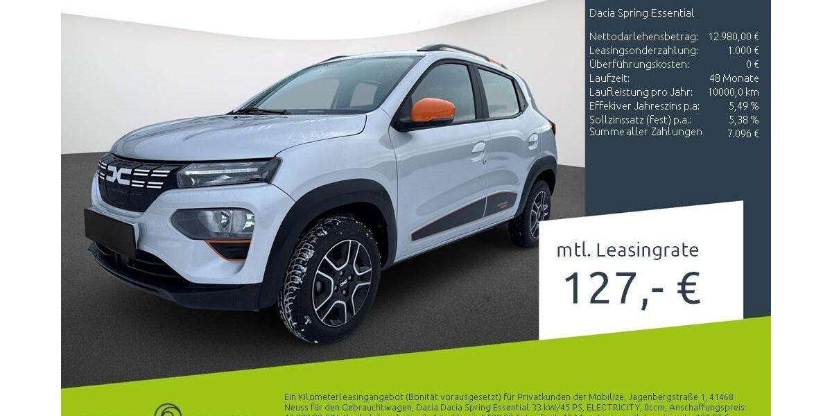 Dacia Spring 21.817 km 12.989 &euro; Borken 46325