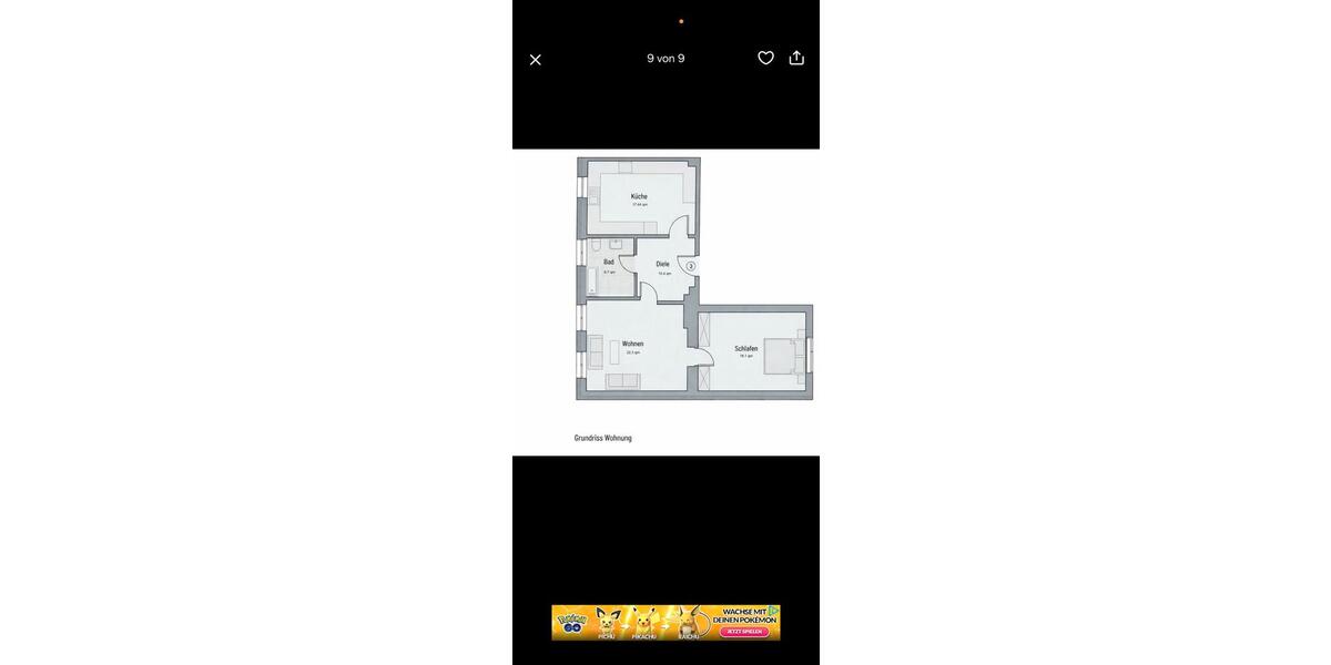 Etagenwohnung Gelsenkirchen Ückendorf - 2 Zimmer, 78 m&sup2;, 788&euro; | Angebot:26256382