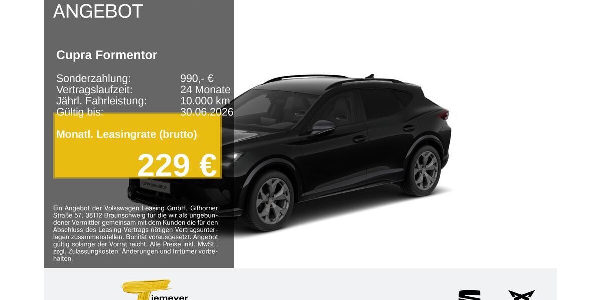 Cupra Formentor 16.984 km 33.680 &euro; Bochum 44809