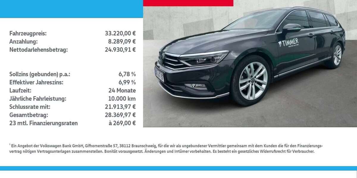 VW Passat Variant 43.999 km 33.220 &euro; Borken 46325