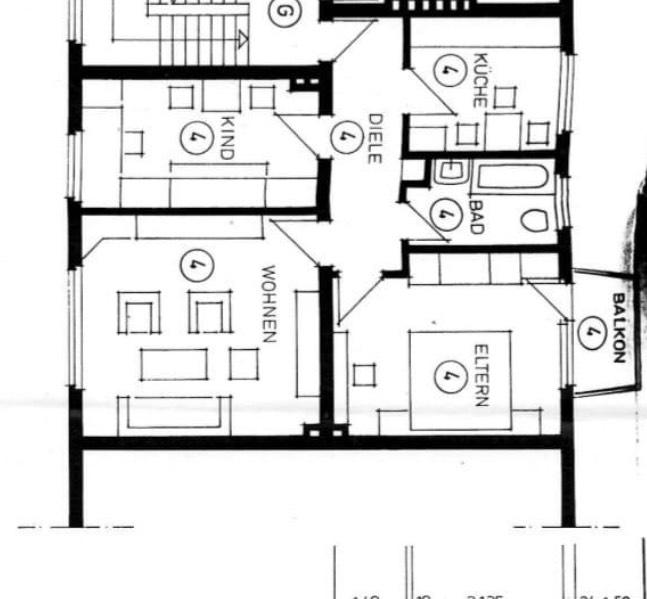 Etagenwohnung Duisburg Duisburg-Mitte - 3 Zimmer, 70 m&sup2;, 169.000&euro; | Angebot:26041823