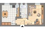 Etagenwohnung Herne Wanne-Bickern - 1 Zimmer, 37 m&sup2;, 319&euro; | Angebot:25929635