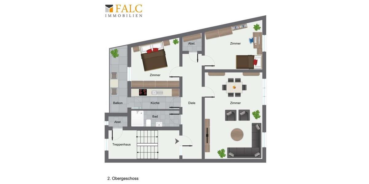 Etagenwohnung Herten Bertlich - 3 Zimmer, 92 m&sup2;, 650&euro; | Angebot:24395269