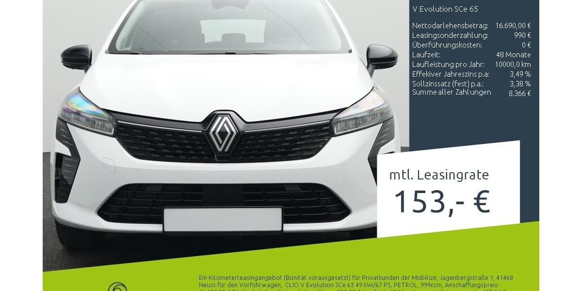 Renault Clio 1.500 km 16.670 &euro; Borken 46325