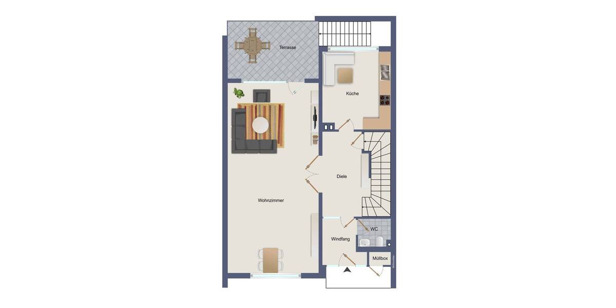Reihenmittelhaus Mülheim an der Ruhr Heißen-Fulerum - 5 Zimmer, 125 m&sup2;, 300.000&euro; | Angebot:26274056